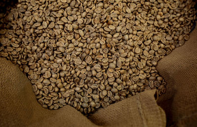 Full frame shot of roasted coffee beans