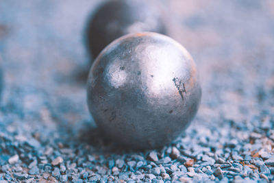 Close-up of ball on field