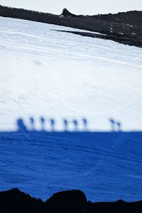 Close-up of frozen landscape during winter