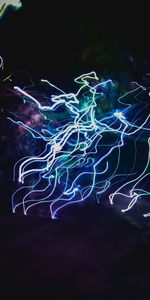 Light painting at night