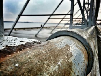 Close-up of damaged wall