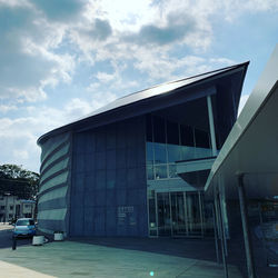 Low angle view of building against sky