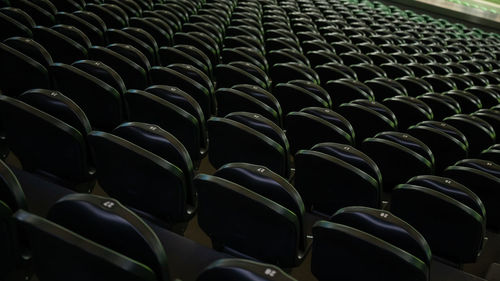 Full frame shot of empty seats