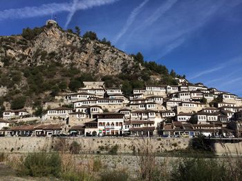 View of building with mountain in background