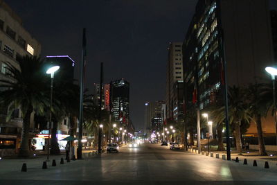 City street at night