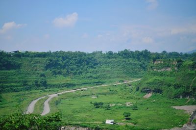 Scenic view of landscape against sky