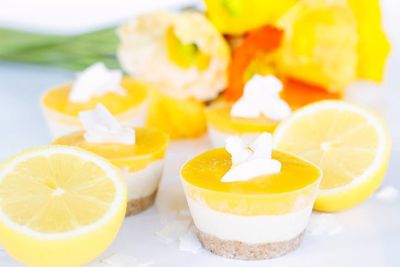 Close-up of food on table