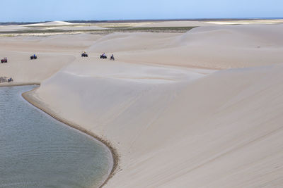 Scenic view of desert against sky