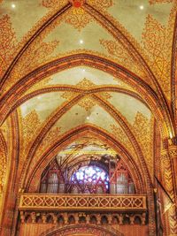 Low angle view of ceiling