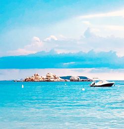 Scenic view of sea against sky