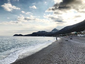 Scenic view of sea against sky