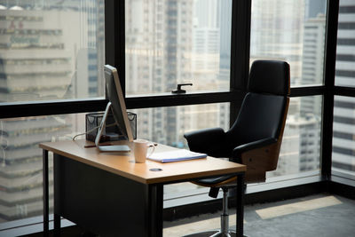 Interior of modern office building