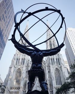 Low angle view of eiffel tower
