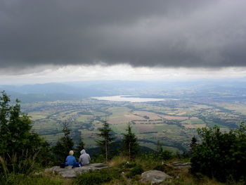 Panoramic view of landscape against sky