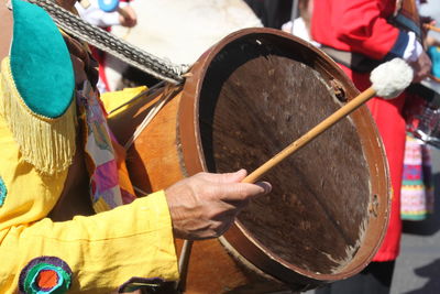 Man playing drum