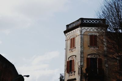 Low angle view of building against sky