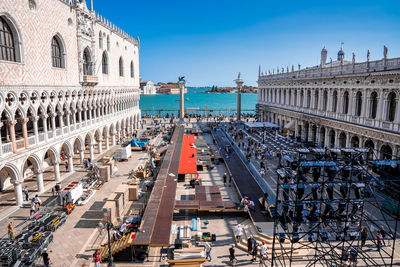 View of the st. marco square in venice, italy.