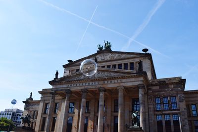 Low angle view of historical building against sky
