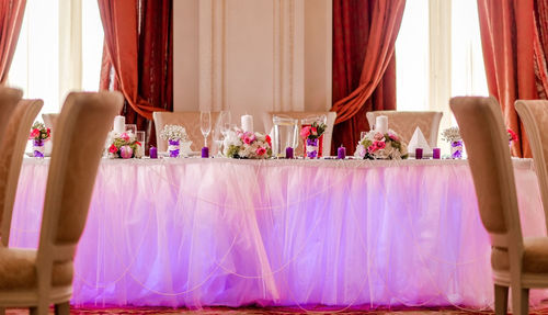 Elegant banquet dining room