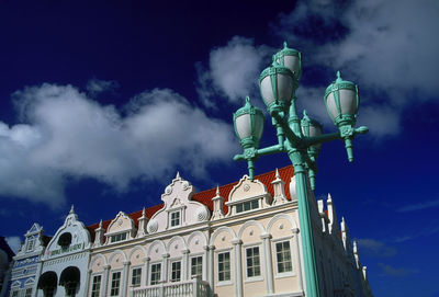 Low angle view of building against sky