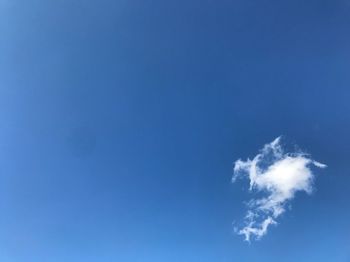 Low angle view of vapor trail in sky