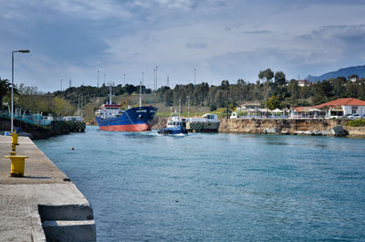 The corinth canal connects the gulf of corinth with the saronic gulf in the aegean sea in greece.