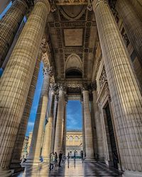 Low angle view of historical building