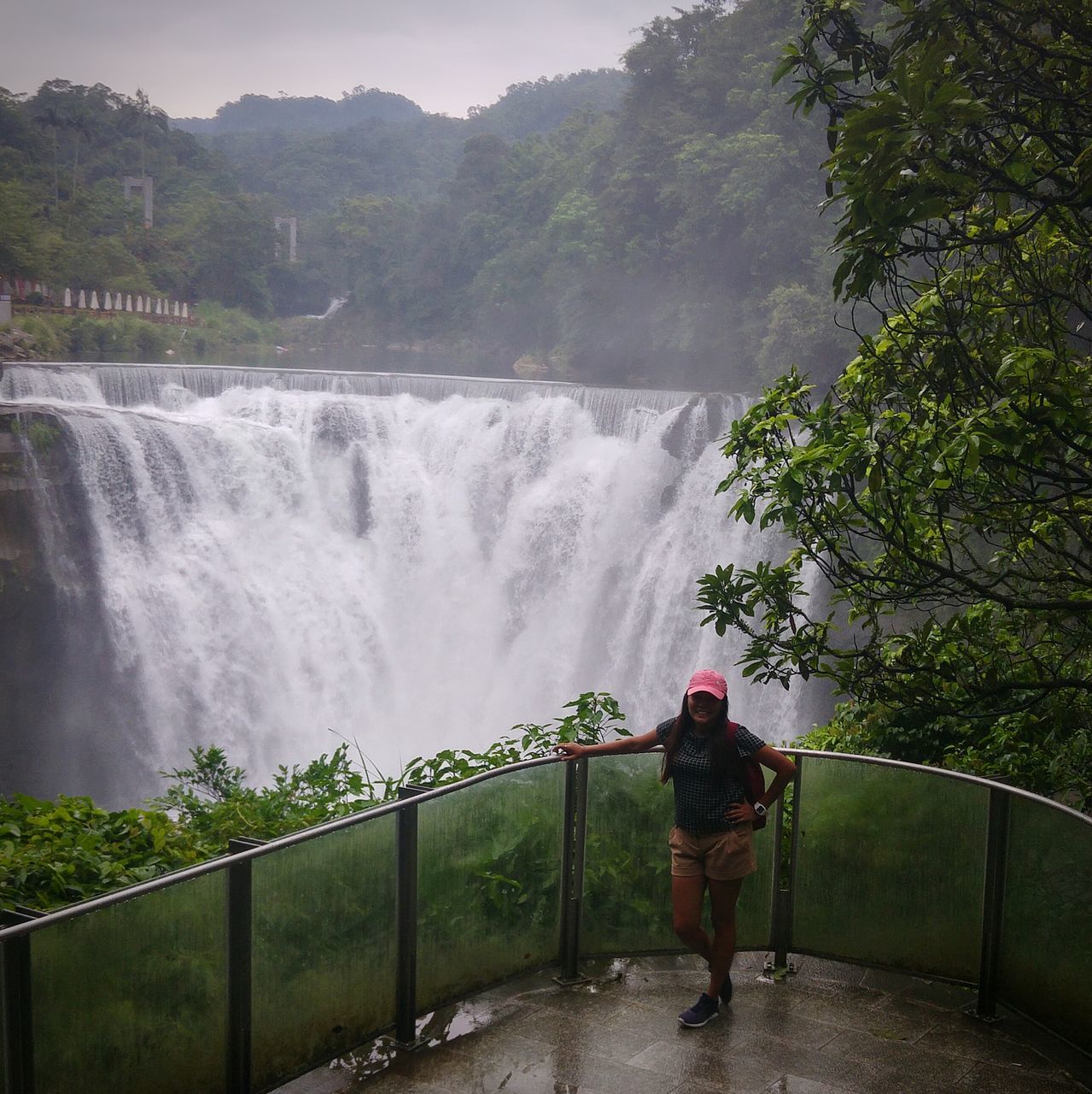 waterfall, mountain, water, motion, flowing water, scenics, tree, beauty in nature, flowing, nature, power in nature, idyllic, lifestyles, day, outdoors, tranquil scene, tourism, travel destinations, sky, tranquility, leisure activity, non-urban scene, vacations, landscape, remote