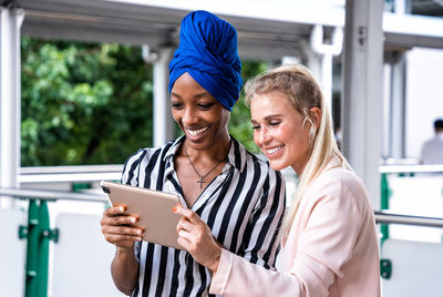 Young woman using mobile phone