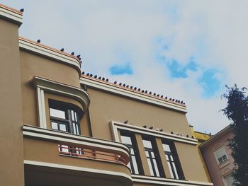 Low angle view of building against sky