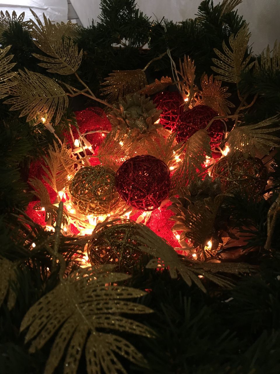 ILLUMINATED CHRISTMAS TREE IN PARK