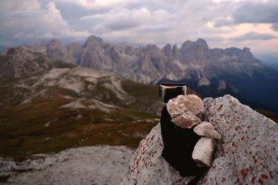 Scenic view of dolomites