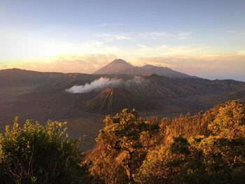 A beautiful sunrise at mount bromo, indonesia.