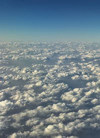 Aerial view of clouds in sky