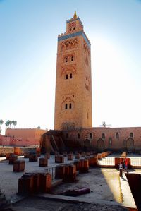 View of tower against clear sky