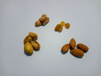 Close-up of fruits against white background