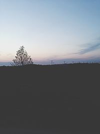 Scenic view of landscape at sunset