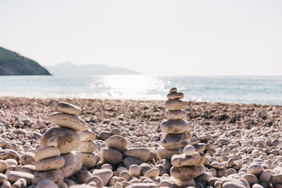 Stones on myrtos beach, kefalonia, greece