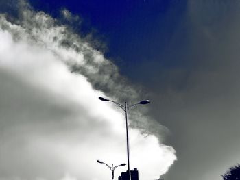 Low angle view of cloudy sky