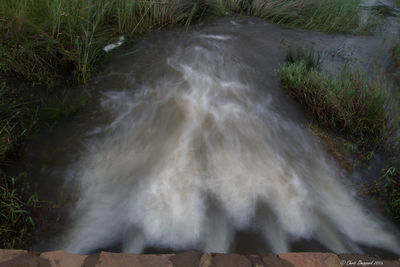 High angle view of water