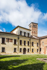 Low angle view of building against sky