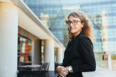 Young woman looking away