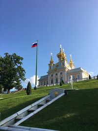 View of historical building against clear sky