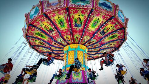 Low angle view of ferris wheel