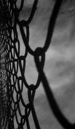 Close-up of chainlink fence