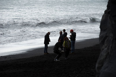 Group of people on beach