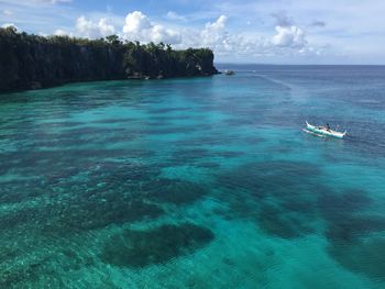 Scenic view of sea against sky