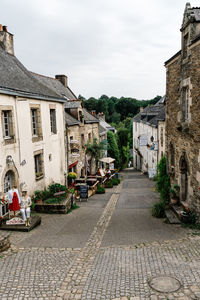 View of the picturesque medieval village, one of the most beautiful towns in brittany