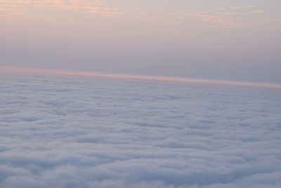Scenic view of landscape against sky during sunset