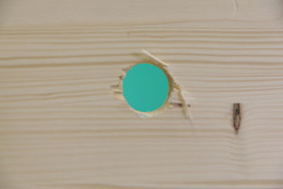 Full frame shot of blue wooden table